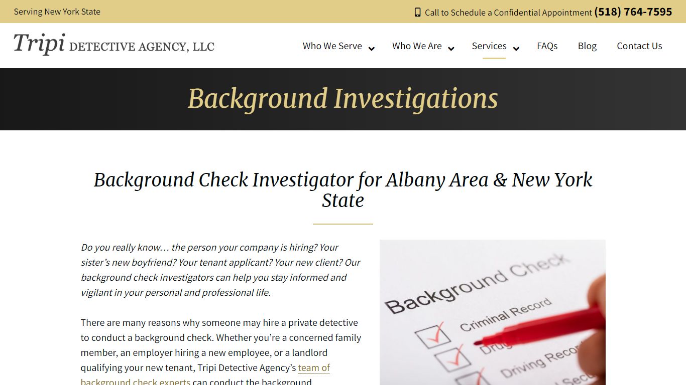 Background Check Investigator | Employment Background Check NY